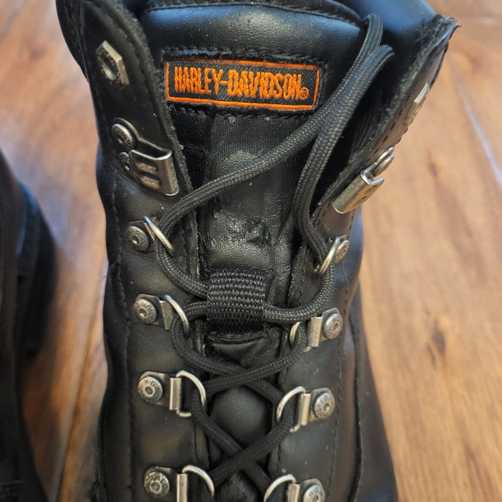 Harley-Davidson Black Leather Men's Boots - Picture 4 of 7